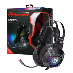 Marvo HG9015G, Avec fil, Jouer, 20 - 20000 Hz, 640 g, Casque, Noir