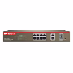 IP-COM Networks S3300-10-PWR-M commutateur réseau Géré L2 Fast Ethernet (10/100) Connexion Ethernet, supportant l'alimentation via ce port (PoE) Gris