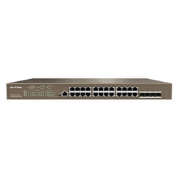 IP-COM Networks G5328P-24-410W commutateur réseau Géré L3 Gigabit Ethernet (10/100/1000) Connexion Ethernet, supportant l'alimentation via ce port (PoE) 1U Noir
