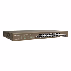 IP-COM Networks G5328P-24-410W commutateur réseau Géré L3 Gigabit Ethernet (10/100/1000) Connexion Ethernet, supportant l'alimentation via ce port (PoE) 1U Noir