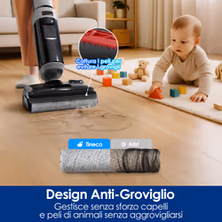 Tineco FloorOne i5 Stretch PLUS Aspirateur traineau Batterie Sec&humide Sans sac Gris 2,5 Ah - Vue supplémentaire 4