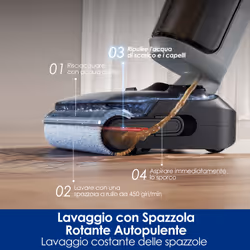Tineco FloorOne i5 Stretch PLUS Aspirateur traineau Batterie Sec&humide Sans sac Gris 2,5 Ah - Vue supplémentaire 5