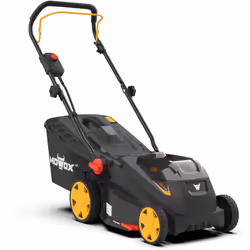 Tondeuse à batterie lithium Mowox, carter plastique de 34 cm avec fonction mulching, batterie 40V-2,5Ah, réglage centralisé d ...