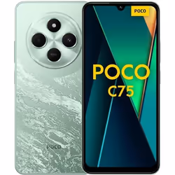 Smartphone POCO C75 6GB 128GB Vert2.0GHzécran de 6.88Double caméra AI de 50MPBatterie de 5160mAHVersion Française 2 Ans de