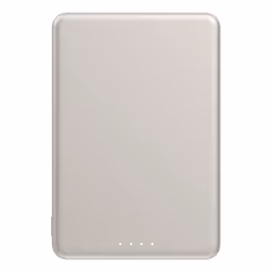 Xiaomi Super Slim Magnetic Power Bank 5000 Lithium-Ion (Li-Ion) 5000 mAh Recharge sans fil Sable - Vue supplémentaire 2