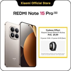 REDMI Note 15 Pro 5G Gris Titane 8 GO + 512 GO Corning® Gorilla® Glass Victus® 2