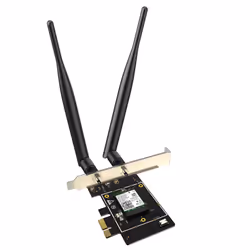 Tenda E33, Interne, Sans fil, PCI Express, WLAN, 2402 Mbit/s, Noir, Acier