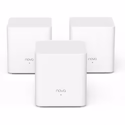 Système Mesh Wi-Fi 6 Tenda EX3 3-Pack AX1500 - Design compact et léger - 2.4 GHz et 5 GHz