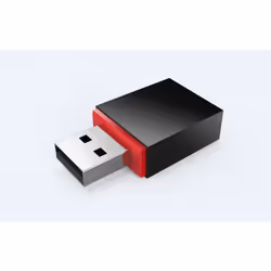 Tenda U3, Sans fil, USB, WLAN, Wi-Fi 4 (802.11n), 300 Mbit/s, Noir, Rouge