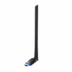 Tenda U10, Sans fil, USB, WLAN, Wi-Fi 5 (802.11ac), 433 Mbit/s, Noir