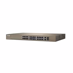 Tenda TEF1226P-24-440W commutateur réseau Géré L2 Fast Ethernet (10/100) Connexion Ethernet, supportant l'alimentation via ce port (PoE) Gris