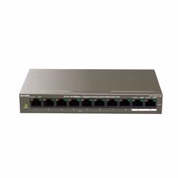 Tenda TEF1110P-8-102W, Fast Ethernet (10/100), Connexion Ethernet, supportant l'alimentation via ce port (PoE)
