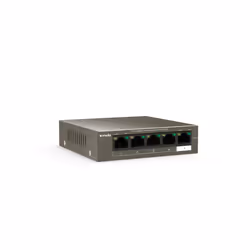 Tenda TEG1105P-4-63W-EU commutateur réseau Gigabit Ethernet (10/100/1000) Connexion Ethernet, supportant l'alimentation via ce port (PoE) Gris