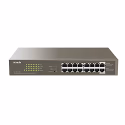 Tenda TEG1116P-16-150W-EU, Non-géré, Gigabit Ethernet (10/100/1000), Connexion Ethernet, supportant l'alimentation via ce por ...