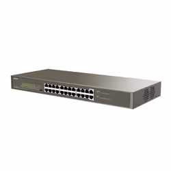 Tenda TEG1124P-24-250W commutateur réseau Non-géré Gigabit Ethernet (10/100/1000) Connexion Ethernet, supportant l'alimentation via ce port (PoE)