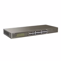 Tenda TEG1124P-24-250W commutateur réseau Non-géré Gigabit Ethernet (10/100/1000) Connexion Ethernet, supportant l'alimentation via ce port (PoE)