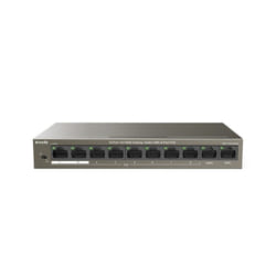 Tenda TEF1110P-8-63W commutateur réseau Non-géré Fast Ethernet (10/100) Connexion Ethernet, supportant l'alimentation via ce port (PoE) Noir