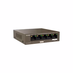 Tenda TEG1105PD commutateur réseau Gigabit Ethernet (10/100/1000) Connexion Ethernet, supportant l'alimentation via ce port (PoE) Marron