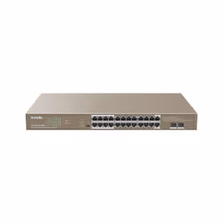 Tenda TEG1126P-24-410W, Non-géré, Gigabit Ethernet (10/100/1000), Connexion Ethernet, supportant l'alimentation via ce port ( ...
