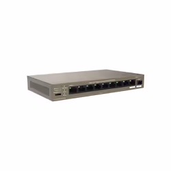 Tenda TEG1110PF-8-102W commutateur réseau Géré Gigabit Ethernet (10/100/1000) Connexion Ethernet, supportant l'alimentation via ce port (PoE) Gris