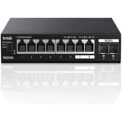 Switch Ethernet 25G - Tenda - TEM2010X - 8 Ports RJ45 - 2 Ports SFP+ 10G - VLAN Agrégation Statique