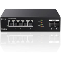 Commutateur Ethernet - Tenda - TEM2007X - 5 ports 25G - 2 ports SFP+ 10G - Protection 6 kV