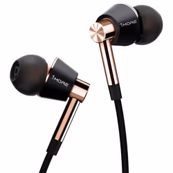 1More E1001, Avec fil, Musique, 20 - 40000 Hz, 18 g, Casque, Noir, Or