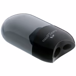 Faber-Castell 183500 taille-crayons Taille crayon manuel Noir, Transparent