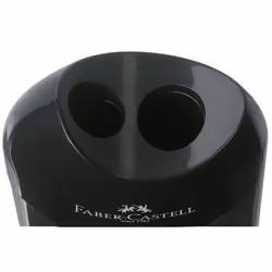 Faber-Castell 183500 taille-crayons Taille crayon manuel Noir, Transparent
