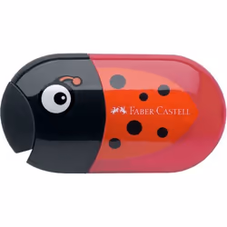 Faber-Castell 183526, Taille crayon manuel, Noir, Rouge