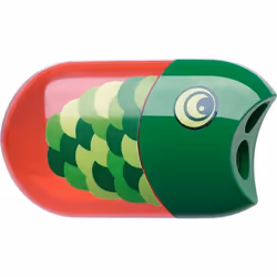 Faber-Castell 183525, Taille crayon manuel, Vert, Rouge