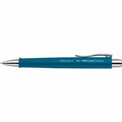 Faber-Castell Poly Ball XB Bleu Stylo à bille rétractable avec clip 1 pièce(s)