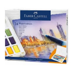 Faber-Castell Aquarelles - Lot de 24 godets de peinture pour artistes et loisirs créatifs - Qualité supérieure