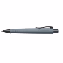 Faber-Castell 241188, Clip, Stylo à bille rétractable avec clip, Rechargeable, Bleu, 1 pièce(s), Extra-large