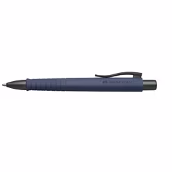 Faber-Castell 241189, Clip, Stylo à bille rétractable avec clip, Rechargeable, Bleu, 1 pièce(s), Extra-large