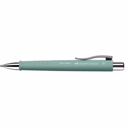 Faber-Castell 241165, Clip, Stylo à bille rétractable avec clip, Rechargeable, Bleu, 1 pièce(s), Extra-large