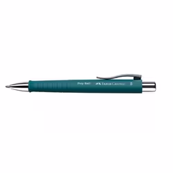 Faber-Castell 241167, Clip, Stylo à bille rétractable avec clip, Rechargeable, Bleu, 1 pièce(s), Extra-large