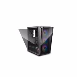 DeepCool Matrexx 70 ADD-RGB 3F, Midi Tower, PC, Noir, ATX, EATX, micro ATX, Mini-ITX, Synthétique ABS, SPCC, Verre trempé, Jo ...