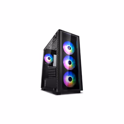 DeepCool Matrexx 50 ADD-RGB 4F, Midi Tower, PC, Noir, ATX, EATX, micro ATX, Mini-ITX, Synthétique ABS, SPCC, Verre trempé, Jo ...