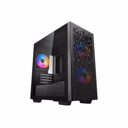 DeepCool MATREXX 40 3FS, Micro Tower, PC, Noir, micro ATX, Mini-ITX, Acrylonitrile-Butadiène-Styrène (ABS), SPCC, Verre tremp ...