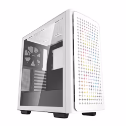 DeepCool CK560, Midi Tower, PC, Blanc, ATX, EATX, micro ATX, Mini-ATX, ABS, SPCC, Verre trempé, Ventilateur