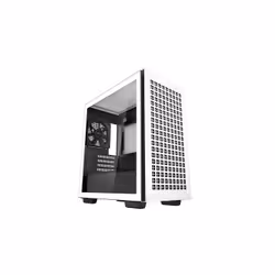 DeepCool CH370 WH, Mini Tower, PC, Blanc, micro ATX, Mini-ITX, ABS, Acier, Verre trempé, Multicolore