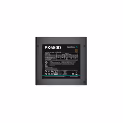 DeepCool PK650D unité d'alimentation d'énergie 650 W 20+4 pin ATX Noir