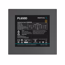 DeepCool PL650D unité d'alimentation d'énergie 650 W 20+4 pin ATX ATX Noir