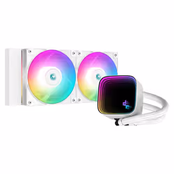DeepCool LS520 SE WH, Refroidisseur de liquide tout-en-un, 12 cm, 85,85 cfm, Blanc