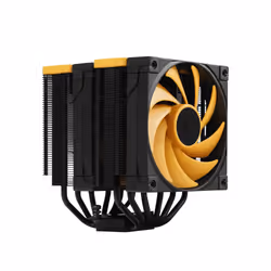 DeepCool AK620 Zero Dark Zoria Processeur Refroidisseur d'air 12 cm Noir, Jaune 1 pièce(s)