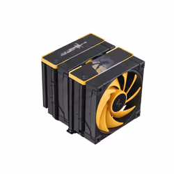 DeepCool AK620 Zero Dark Zoria Processeur Refroidisseur d'air 12 cm Noir, Jaune 1 pièce(s)