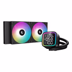 DeepCool LD240, Refroidisseur de liquide tout-en-un, 12 cm, Noir