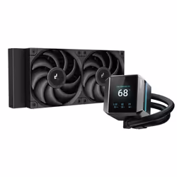DeepCool MYSTIQUE 240, Refroidisseur de liquide tout-en-un, 12 cm, 500 tr/min, 2150 tr/min, Noir