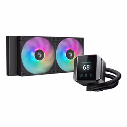DeepCool MYSTIQUE 240 ARGB, Refroidisseur de liquide tout-en-un, 12 cm, 500 tr/min, 2400 tr/min, Noir